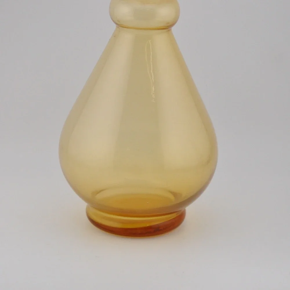 Vintage Amber Glass Decanter MCM Mid-Century Modern‎ Barware